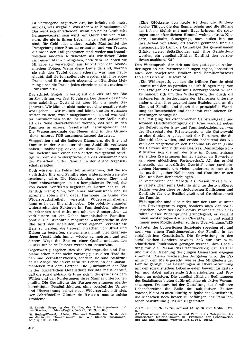 Neue Justiz (NJ), Zeitschrift für Recht und Rechtswissenschaft [Deutsche Demokratische Republik (DDR)], 26. Jahrgang 1972, Seite 472 (NJ DDR 1972, S. 472)