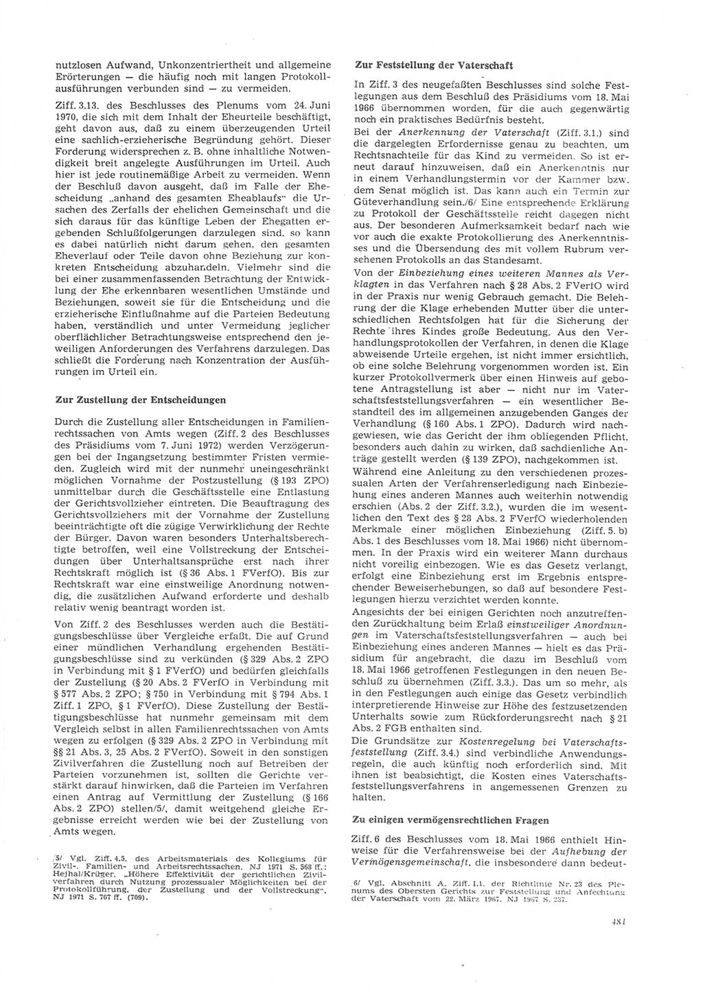 Neue Justiz (NJ), Zeitschrift für Recht und Rechtswissenschaft [Deutsche Demokratische Republik (DDR)], 26. Jahrgang 1972, Seite 481 (NJ DDR 1972, S. 481)