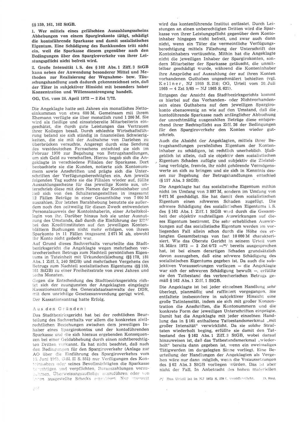 Neue Justiz (NJ), Zeitschrift für Recht und Rechtswissenschaft [Deutsche Demokratische Republik (DDR)], 26. Jahrgang 1972, Seite 488 (NJ DDR 1972, S. 488)