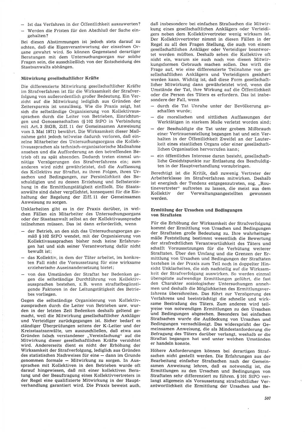 Neue Justiz (NJ), Zeitschrift für Recht und Rechtswissenschaft [Deutsche Demokratische Republik (DDR)], 26. Jahrgang 1972, Seite 507 (NJ DDR 1972, S. 507)