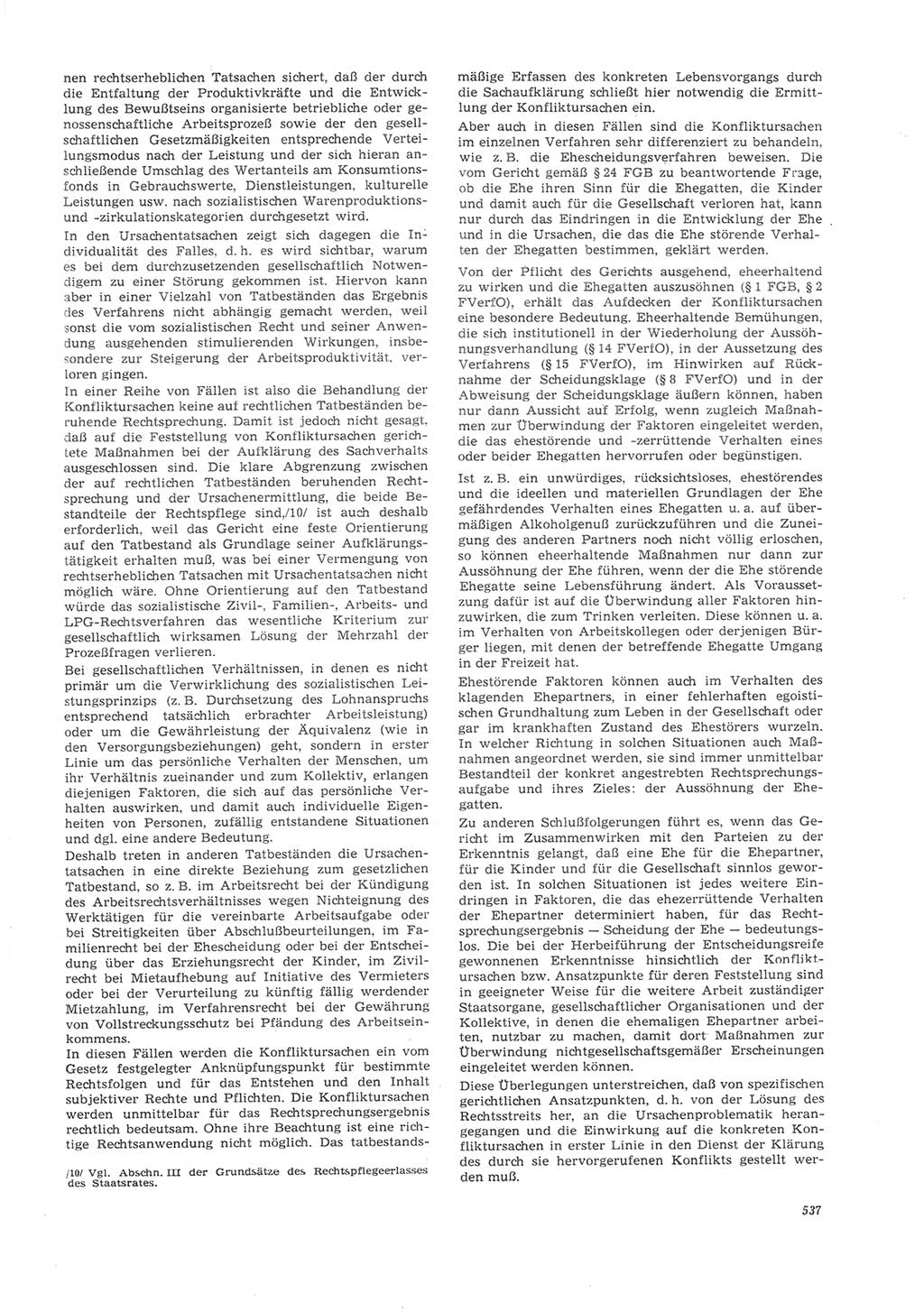 Neue Justiz (NJ), Zeitschrift für Recht und Rechtswissenschaft [Deutsche Demokratische Republik (DDR)], 26. Jahrgang 1972, Seite 537 (NJ DDR 1972, S. 537)