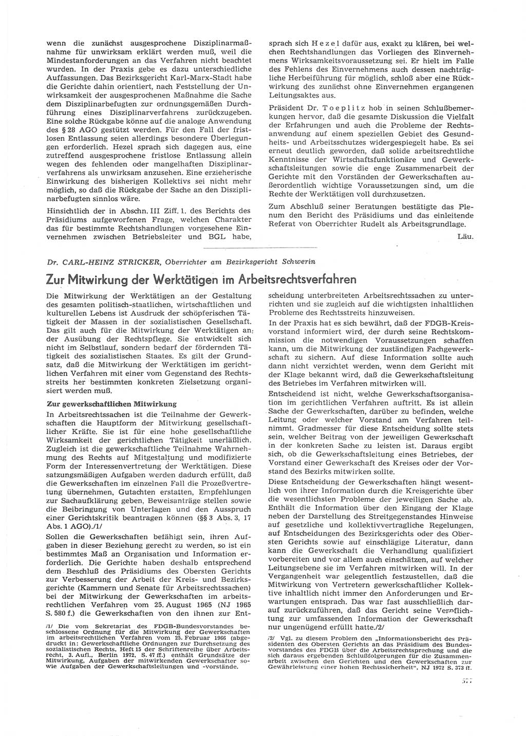 Neue Justiz (NJ), Zeitschrift für Recht und Rechtswissenschaft [Deutsche Demokratische Republik (DDR)], 26. Jahrgang 1972, Seite 577 (NJ DDR 1972, S. 577)
