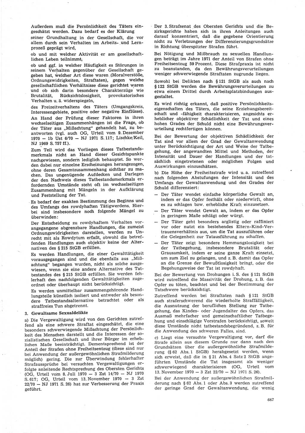 Neue Justiz (NJ), Zeitschrift für Recht und Rechtswissenschaft [Deutsche Demokratische Republik (DDR)], 26. Jahrgang 1972, Seite 667 (NJ DDR 1972, S. 667)