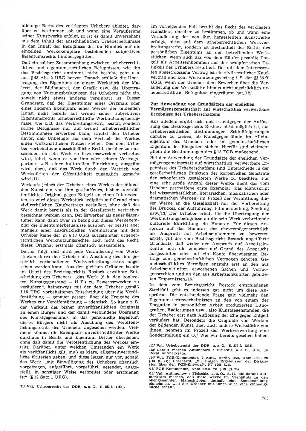 Neue Justiz (NJ), Zeitschrift für Recht und Rechtswissenschaft [Deutsche Demokratische Republik (DDR)], 26. Jahrgang 1972, Seite 705 (NJ DDR 1972, S. 705)