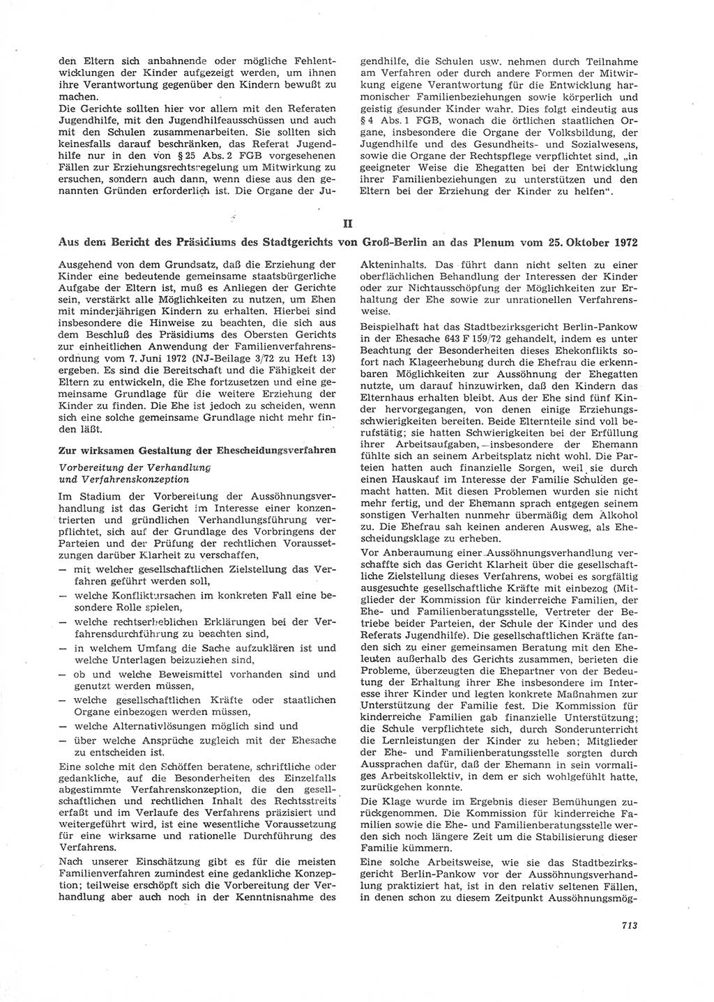 Neue Justiz (NJ), Zeitschrift für Recht und Rechtswissenschaft [Deutsche Demokratische Republik (DDR)], 26. Jahrgang 1972, Seite 713 (NJ DDR 1972, S. 713)
