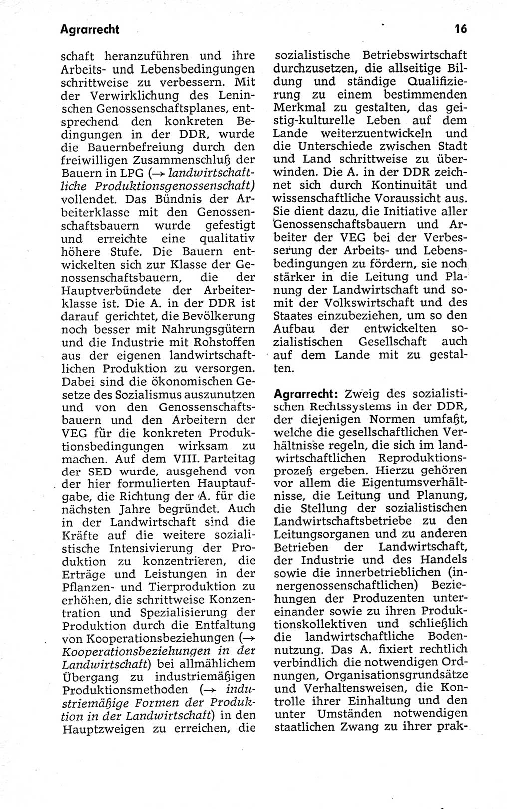 Kleines politisches Wörterbuch [Deutsche Demokratische Republik (DDR)] 1973, Seite 16 (Kl. pol. Wb. DDR 1973, S. 16)