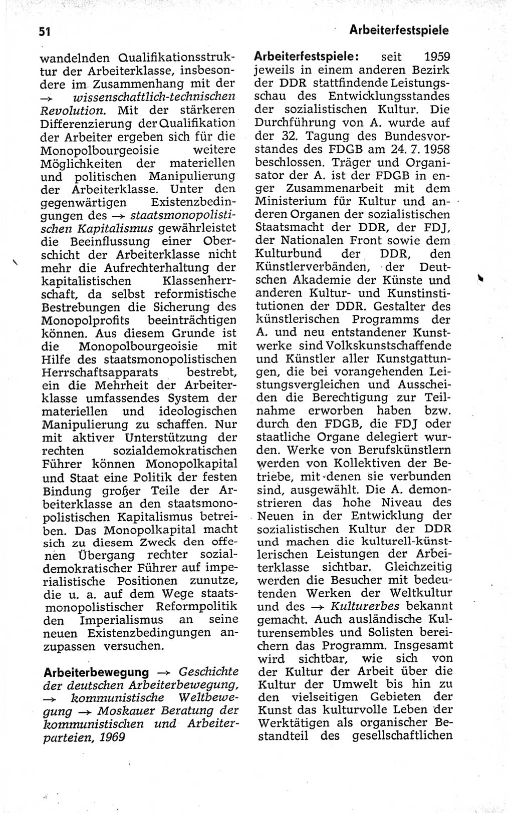 Kleines politisches Wörterbuch [Deutsche Demokratische Republik (DDR)] 1973, Seite 51 (Kl. pol. Wb. DDR 1973, S. 51)