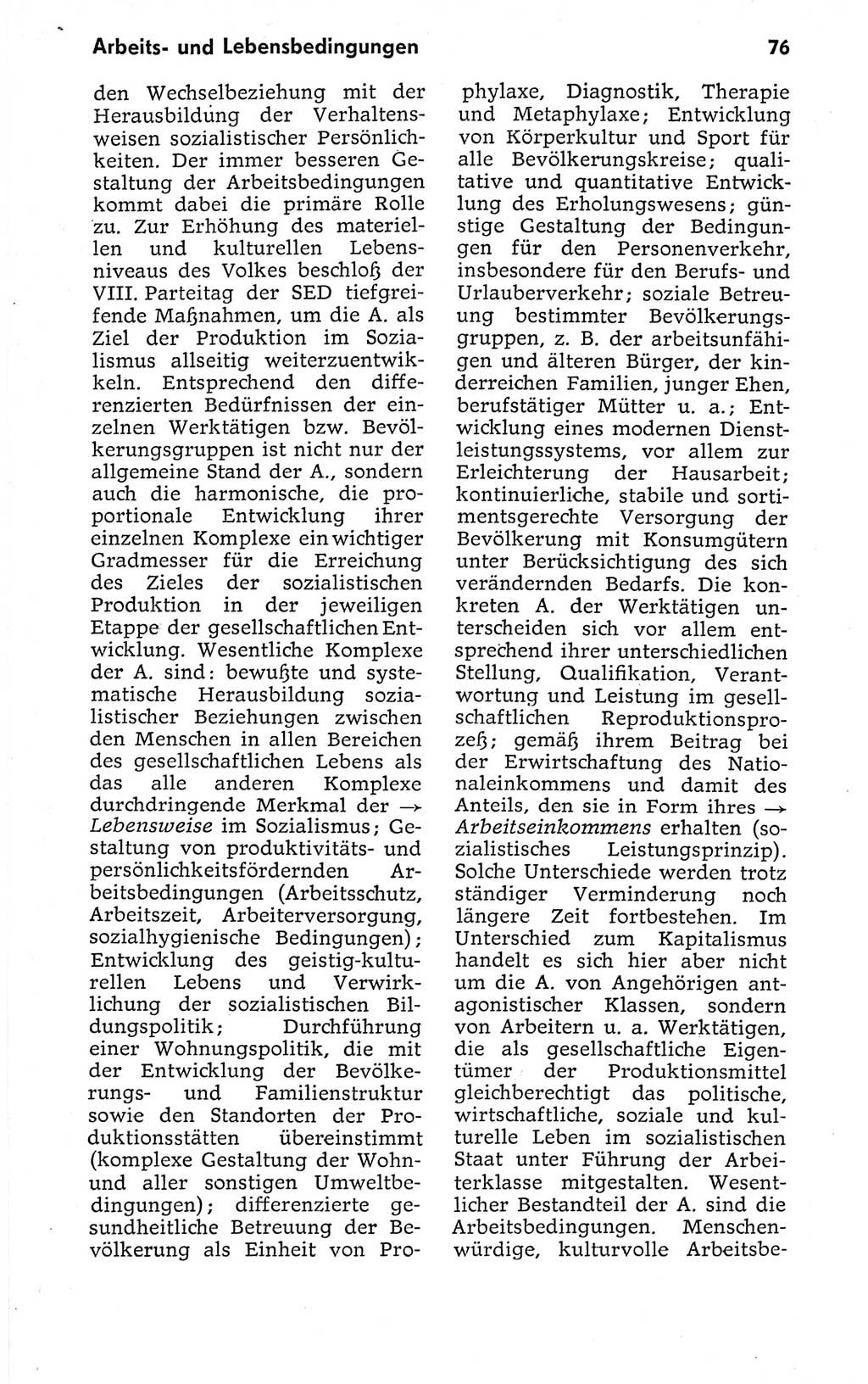 Kleines politisches Wörterbuch [Deutsche Demokratische Republik (DDR)] 1973, Seite 76 (Kl. pol. Wb. DDR 1973, S. 76)