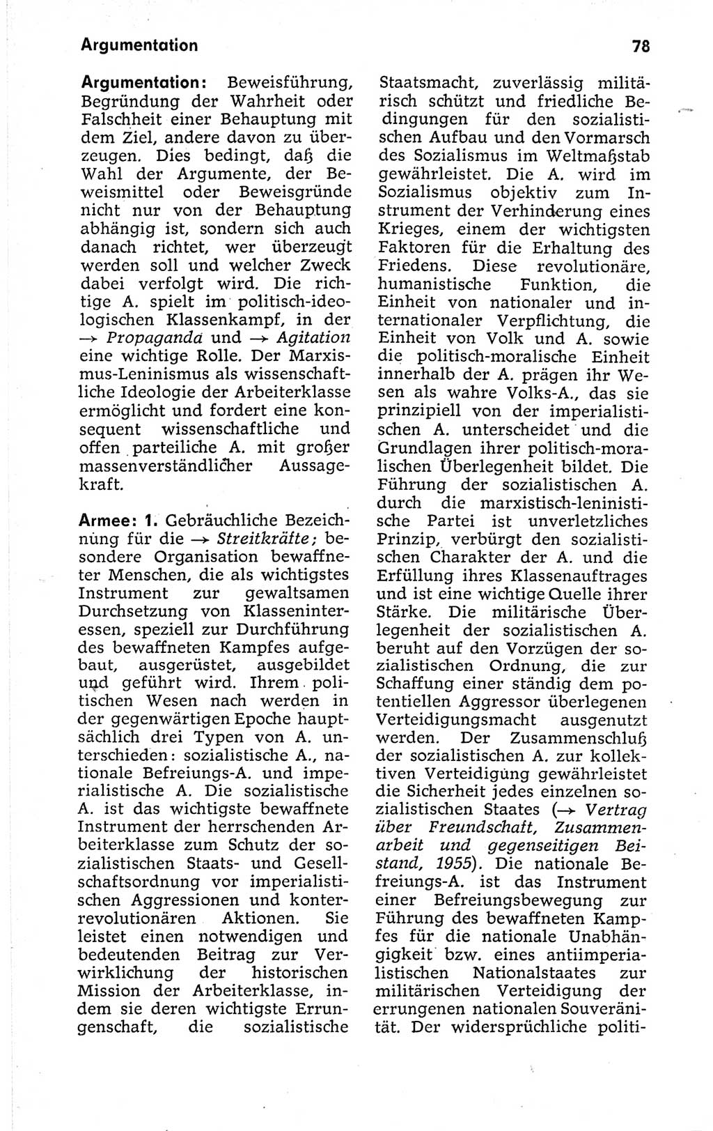 Kleines politisches Wörterbuch [Deutsche Demokratische Republik (DDR)] 1973, Seite 78 (Kl. pol. Wb. DDR 1973, S. 78)