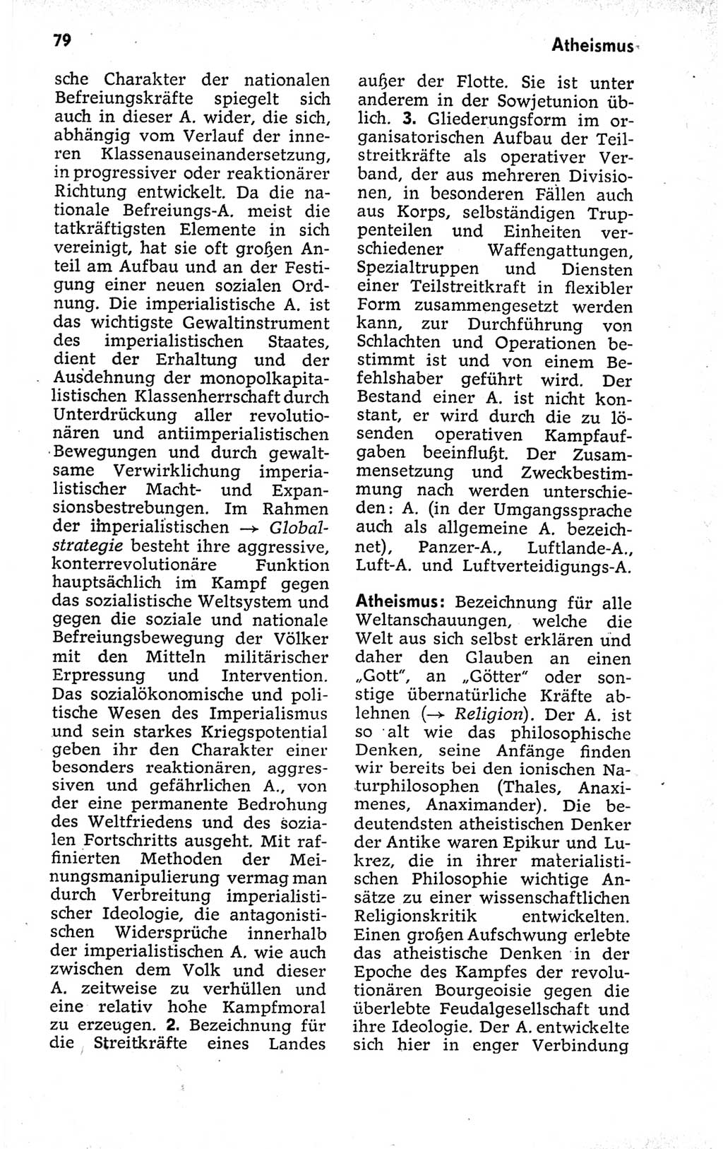 Kleines politisches Wörterbuch [Deutsche Demokratische Republik (DDR)] 1973, Seite 79 (Kl. pol. Wb. DDR 1973, S. 79)