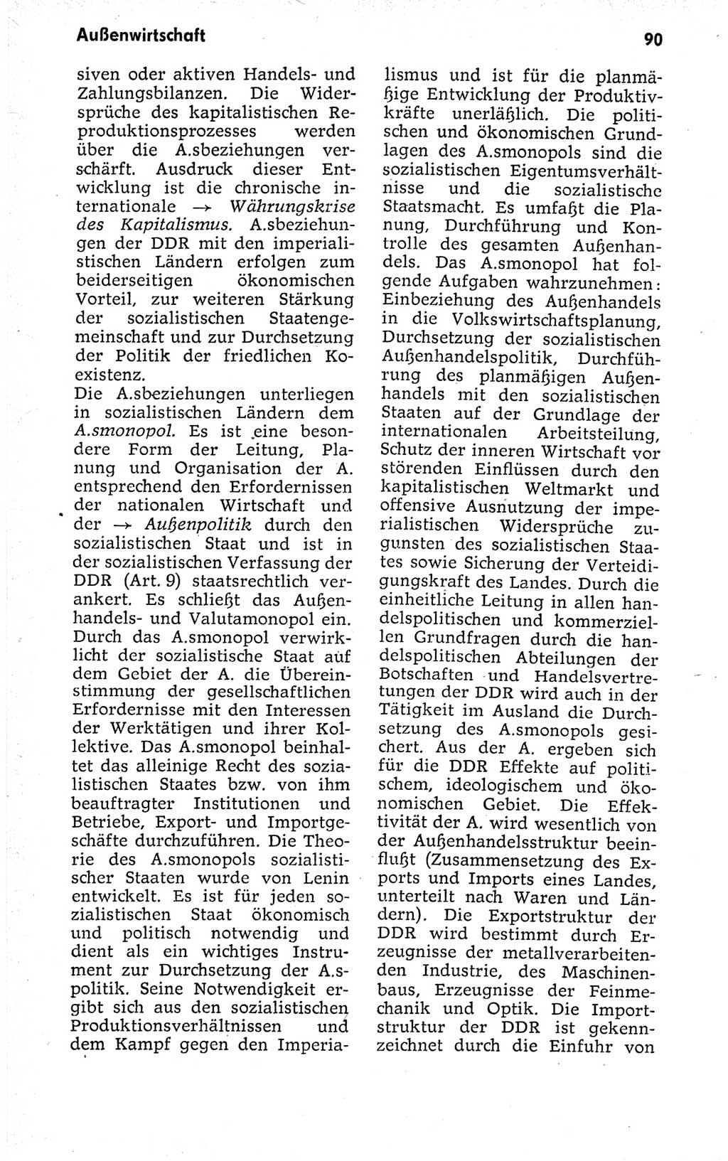 Kleines politisches Wörterbuch [Deutsche Demokratische Republik (DDR)] 1973, Seite 90 (Kl. pol. Wb. DDR 1973, S. 90)
