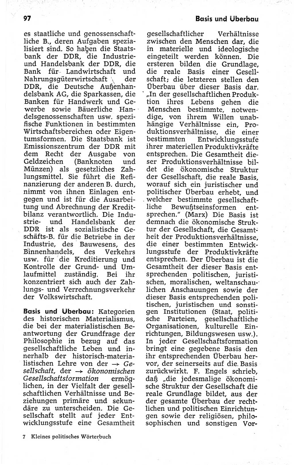 Kleines politisches Wörterbuch [Deutsche Demokratische Republik (DDR)] 1973, Seite 97 (Kl. pol. Wb. DDR 1973, S. 97)