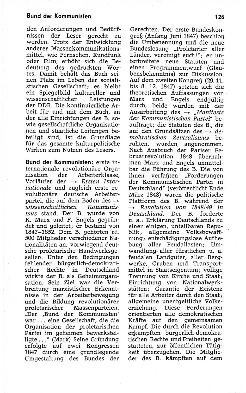 Kleines politisches Wörterbuch [Deutsche Demokratische Republik (DDR)] 1973, Seite 126 (Kl. pol. Wb. DDR 1973, S. 126)
