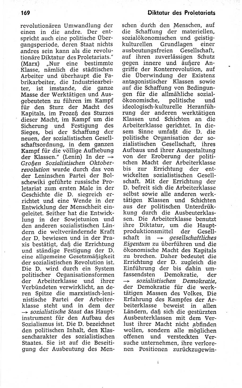 Kleines politisches Wörterbuch [Deutsche Demokratische Republik (DDR)] 1973, Seite 169 (Kl. pol. Wb. DDR 1973, S. 169)