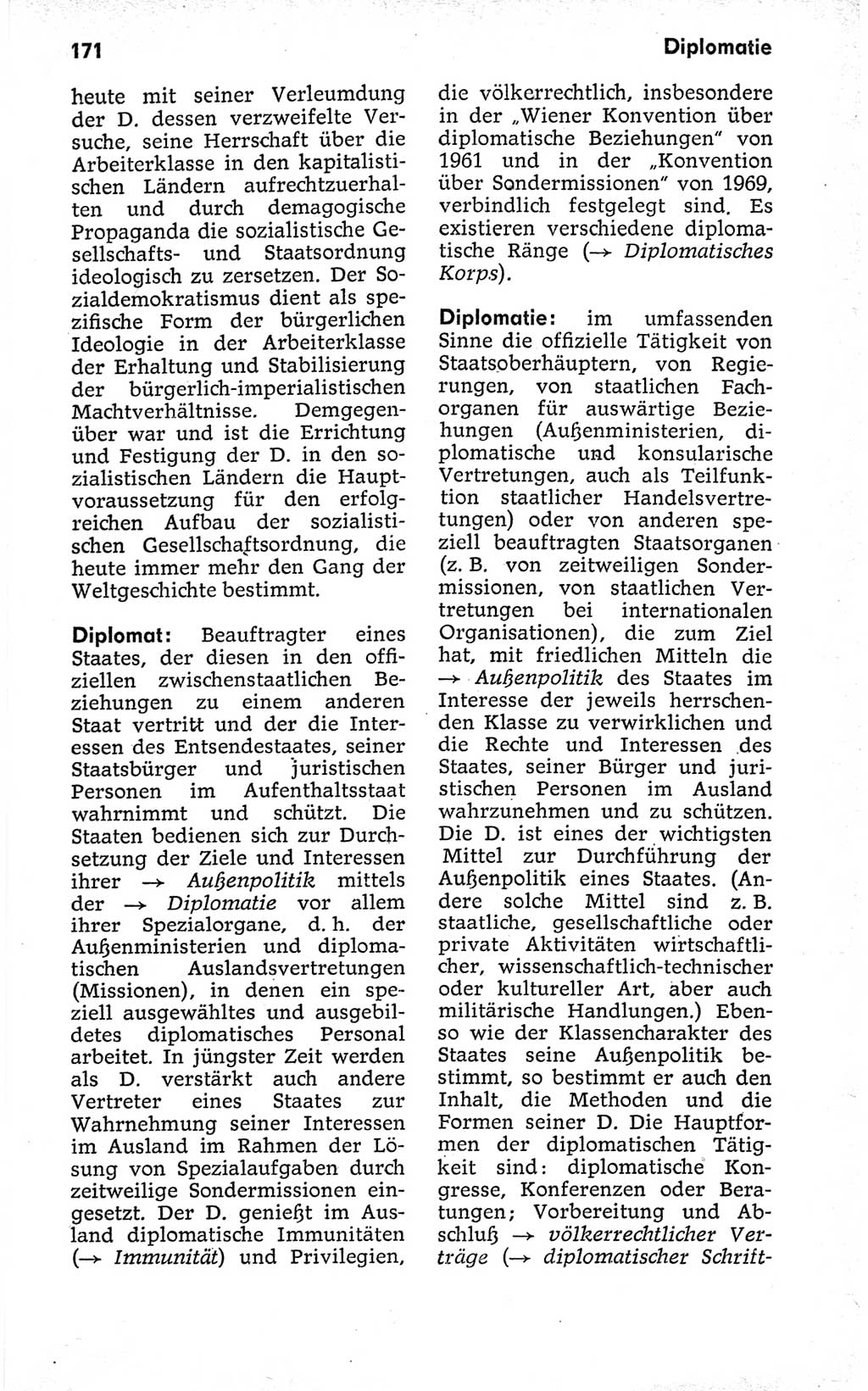 Kleines politisches Wörterbuch [Deutsche Demokratische Republik (DDR)] 1973, Seite 171 (Kl. pol. Wb. DDR 1973, S. 171)