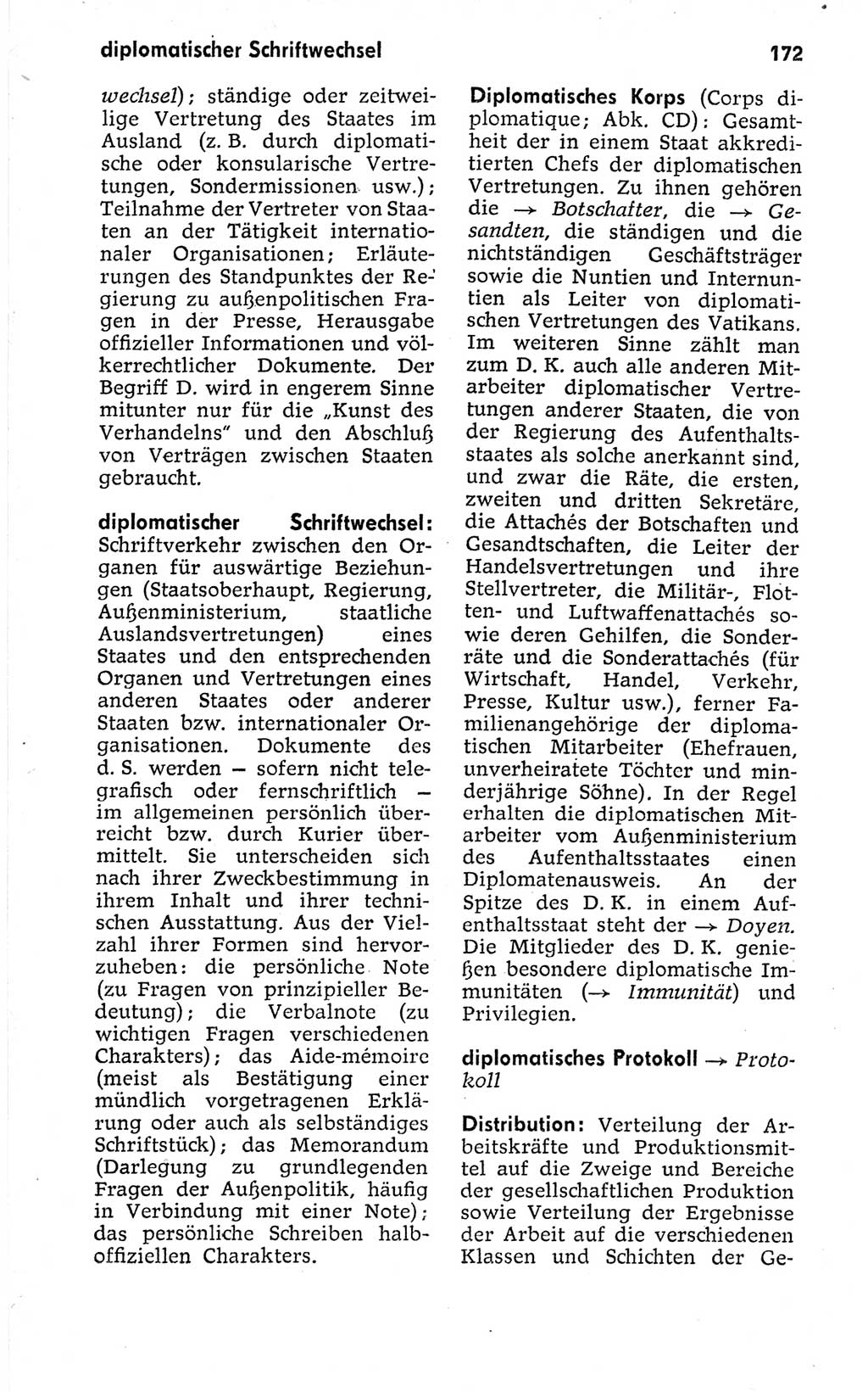 Kleines politisches Wörterbuch [Deutsche Demokratische Republik (DDR)] 1973, Seite 172 (Kl. pol. Wb. DDR 1973, S. 172)