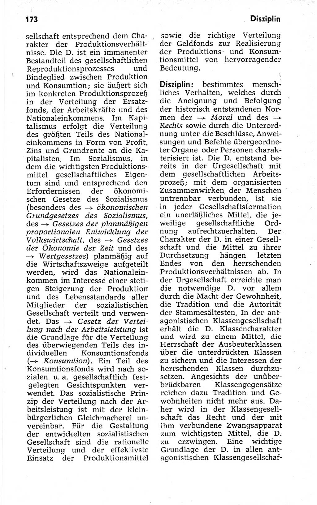 Kleines politisches Wörterbuch [Deutsche Demokratische Republik (DDR)] 1973, Seite 173 (Kl. pol. Wb. DDR 1973, S. 173)