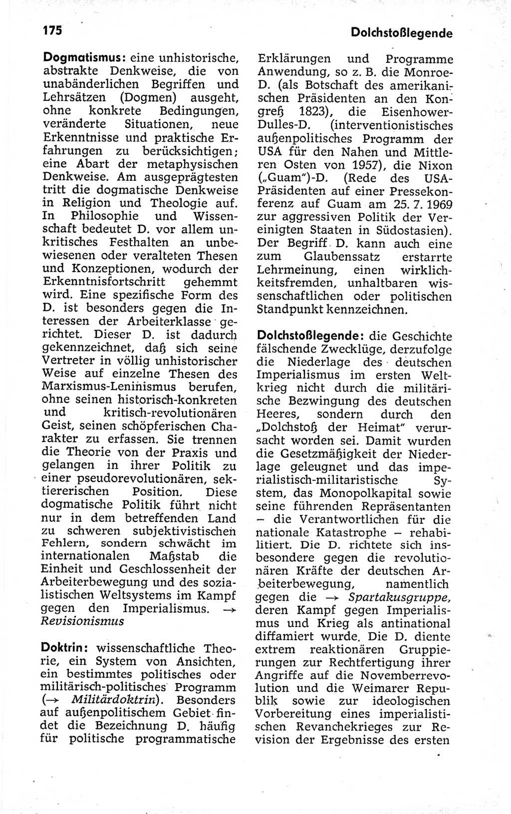 Kleines politisches Wörterbuch [Deutsche Demokratische Republik (DDR)] 1973, Seite 175 (Kl. pol. Wb. DDR 1973, S. 175)