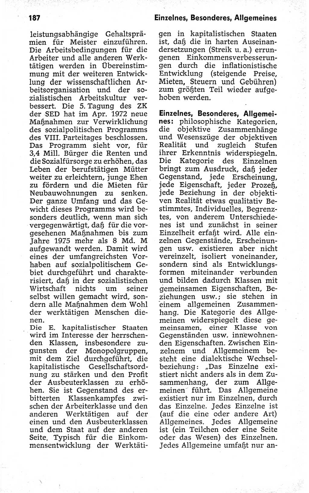 Kleines politisches Wörterbuch [Deutsche Demokratische Republik (DDR)] 1973, Seite 187 (Kl. pol. Wb. DDR 1973, S. 187)