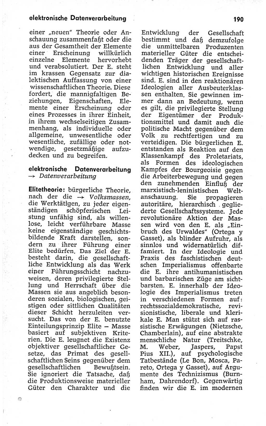 Kleines politisches Wörterbuch [Deutsche Demokratische Republik (DDR)] 1973, Seite 190 (Kl. pol. Wb. DDR 1973, S. 190)