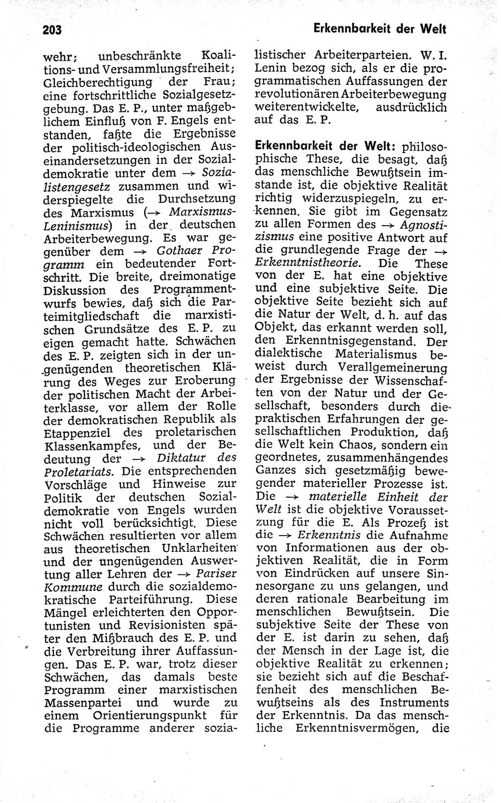 Kleines politisches Wörterbuch [Deutsche Demokratische Republik (DDR)] 1973, Seite 203 (Kl. pol. Wb. DDR 1973, S. 203)
