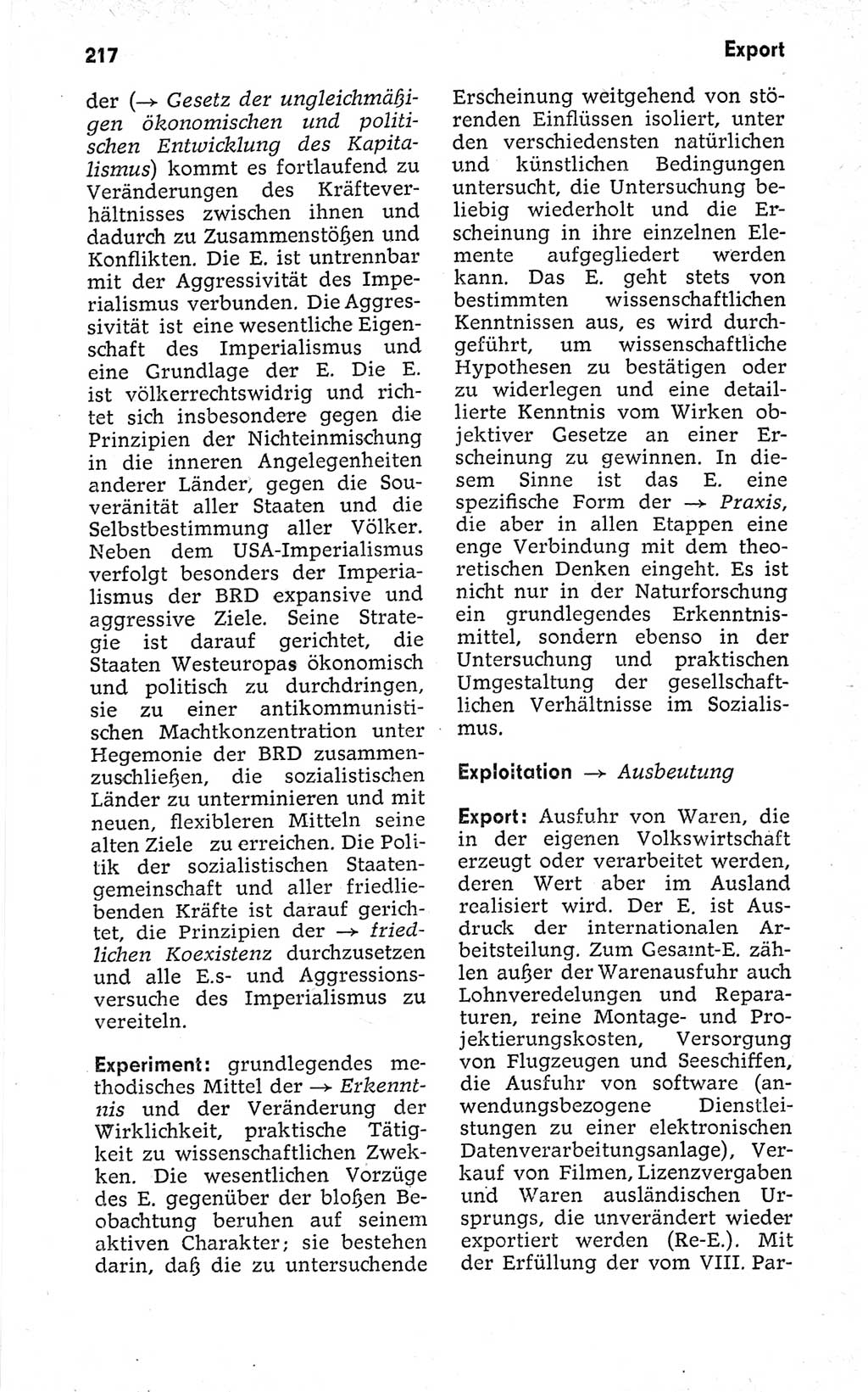 Kleines politisches Wörterbuch [Deutsche Demokratische Republik (DDR)] 1973, Seite 217 (Kl. pol. Wb. DDR 1973, S. 217)