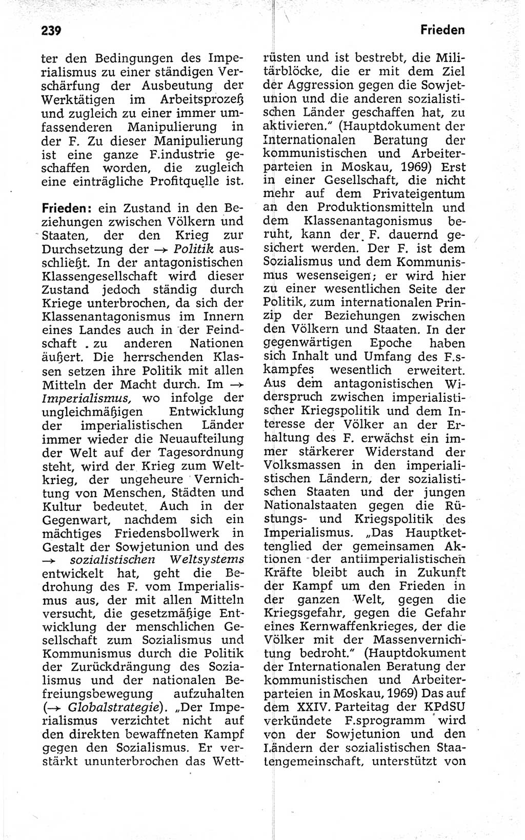 Kleines politisches Wörterbuch [Deutsche Demokratische Republik (DDR)] 1973, Seite 239 (Kl. pol. Wb. DDR 1973, S. 239)