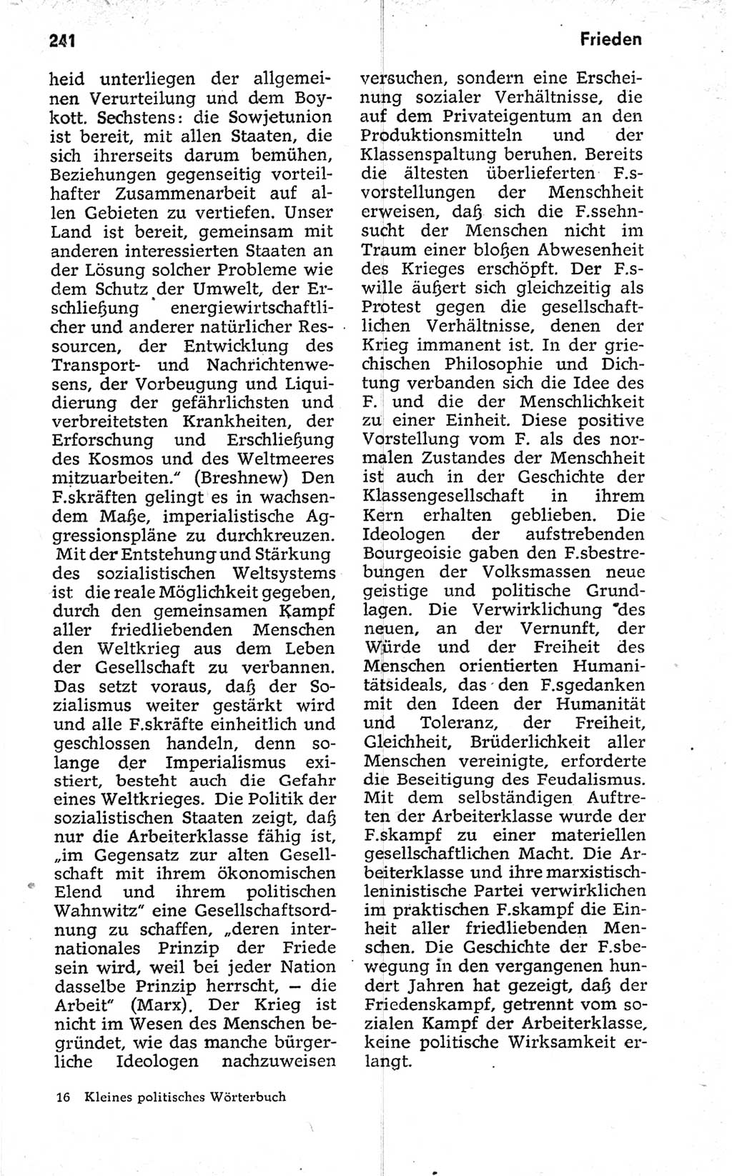 Kleines politisches Wörterbuch [Deutsche Demokratische Republik (DDR)] 1973, Seite 241 (Kl. pol. Wb. DDR 1973, S. 241)