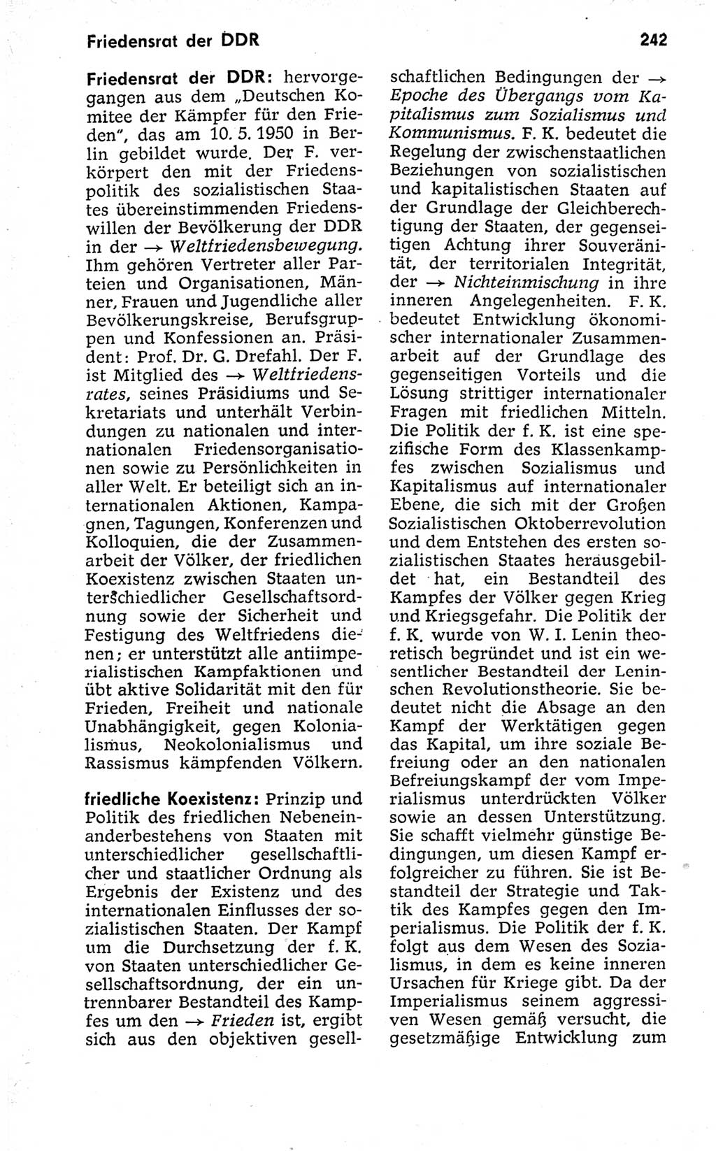 Kleines politisches Wörterbuch [Deutsche Demokratische Republik (DDR)] 1973, Seite 242 (Kl. pol. Wb. DDR 1973, S. 242)