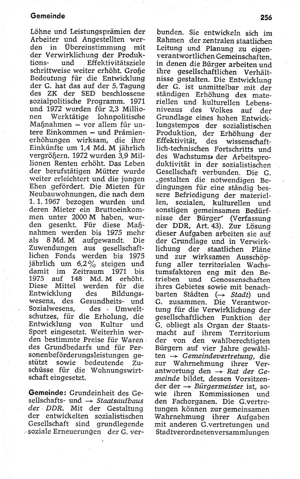 Kleines politisches Wörterbuch [Deutsche Demokratische Republik (DDR)] 1973, Seite 256 (Kl. pol. Wb. DDR 1973, S. 256)