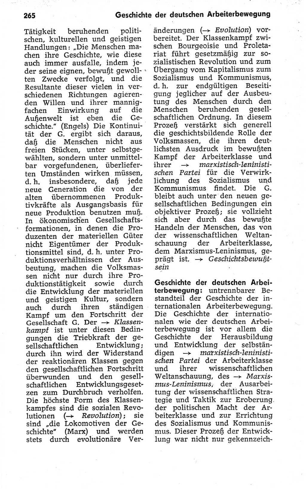 Kleines politisches Wörterbuch [Deutsche Demokratische Republik (DDR)] 1973, Seite 265 (Kl. pol. Wb. DDR 1973, S. 265)