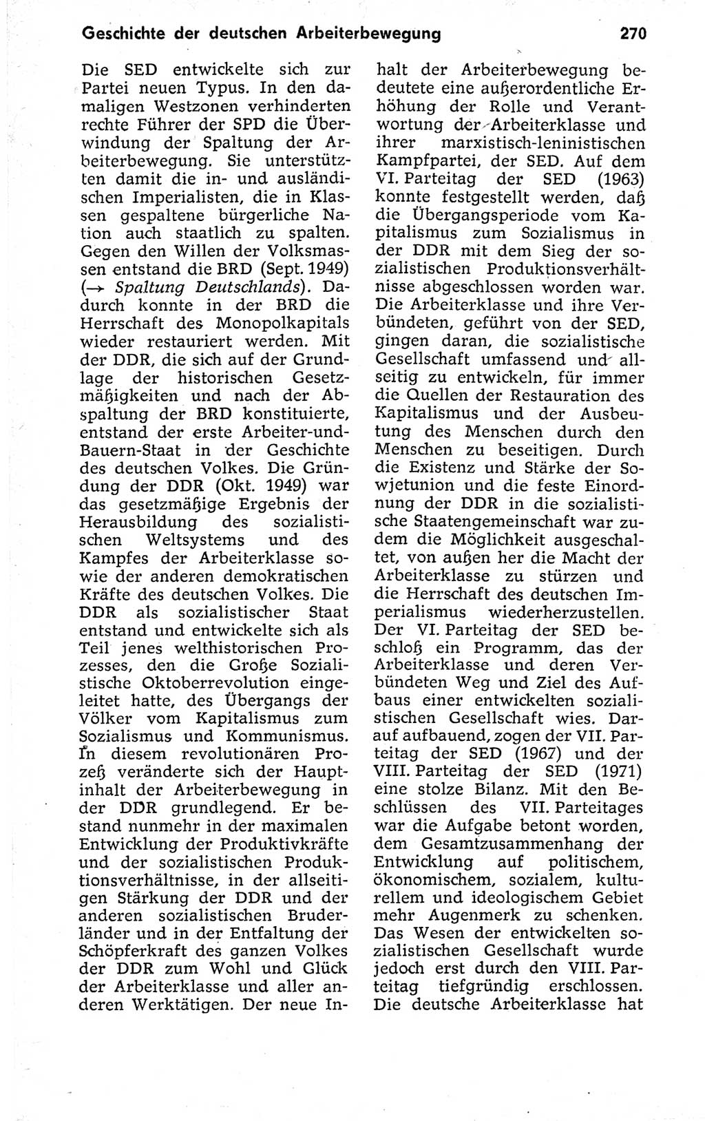 Kleines politisches Wörterbuch [Deutsche Demokratische Republik (DDR)] 1973, Seite 270 (Kl. pol. Wb. DDR 1973, S. 270)