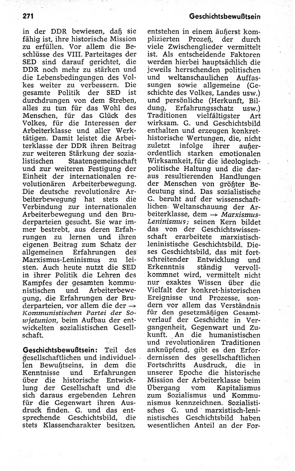 Kleines politisches Wörterbuch [Deutsche Demokratische Republik (DDR)] 1973, Seite 271 (Kl. pol. Wb. DDR 1973, S. 271)