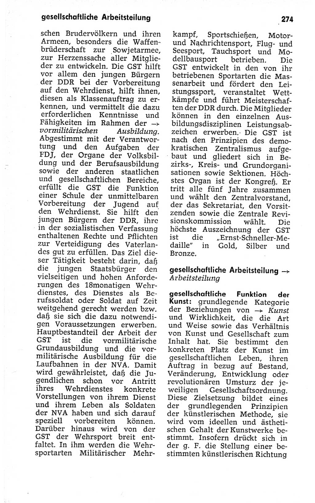 Kleines politisches Wörterbuch [Deutsche Demokratische Republik (DDR)] 1973, Seite 274 (Kl. pol. Wb. DDR 1973, S. 274)