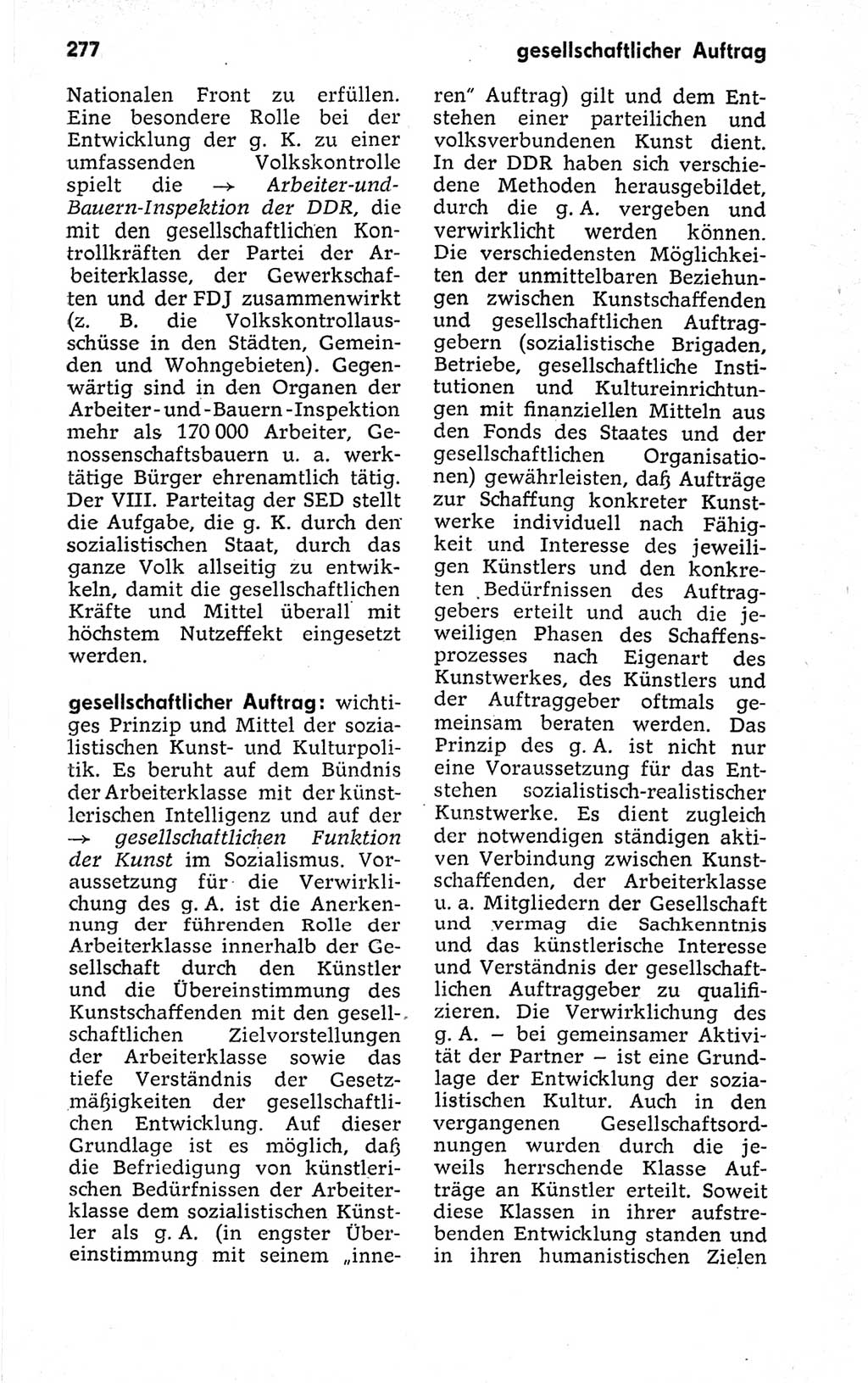 Kleines politisches Wörterbuch [Deutsche Demokratische Republik (DDR)] 1973, Seite 277 (Kl. pol. Wb. DDR 1973, S. 277)