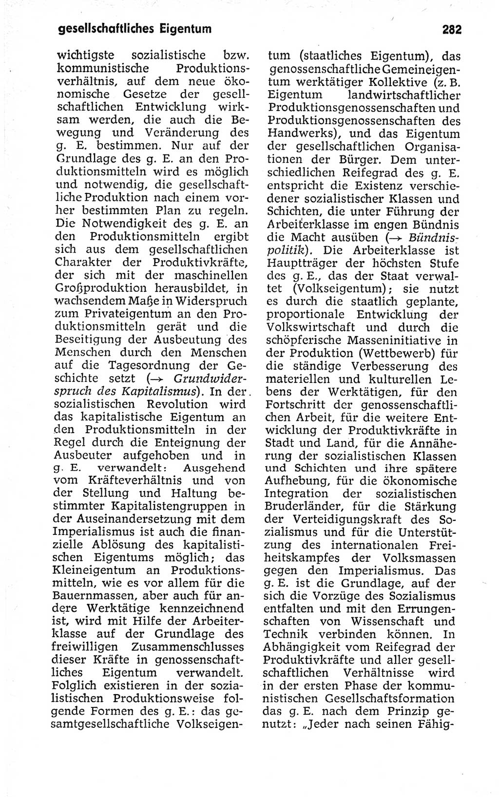 Kleines politisches Wörterbuch [Deutsche Demokratische Republik (DDR)] 1973, Seite 282 (Kl. pol. Wb. DDR 1973, S. 282)