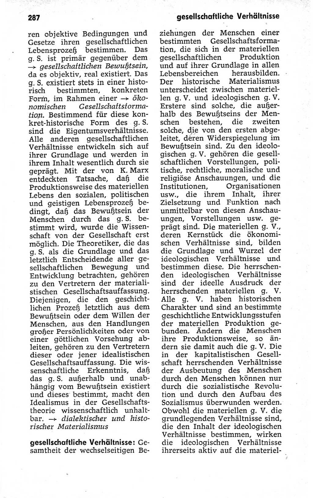 Kleines politisches Wörterbuch [Deutsche Demokratische Republik (DDR)] 1973, Seite 287 (Kl. pol. Wb. DDR 1973, S. 287)