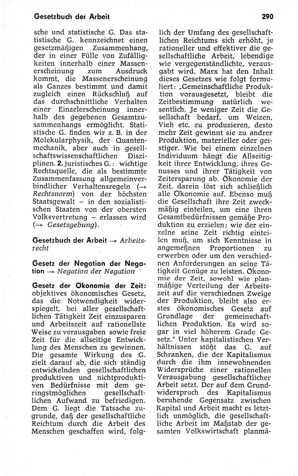 Kleines politisches Wörterbuch [Deutsche Demokratische Republik (DDR)] 1973, Seite 290 (Kl. pol. Wb. DDR 1973, S. 290)