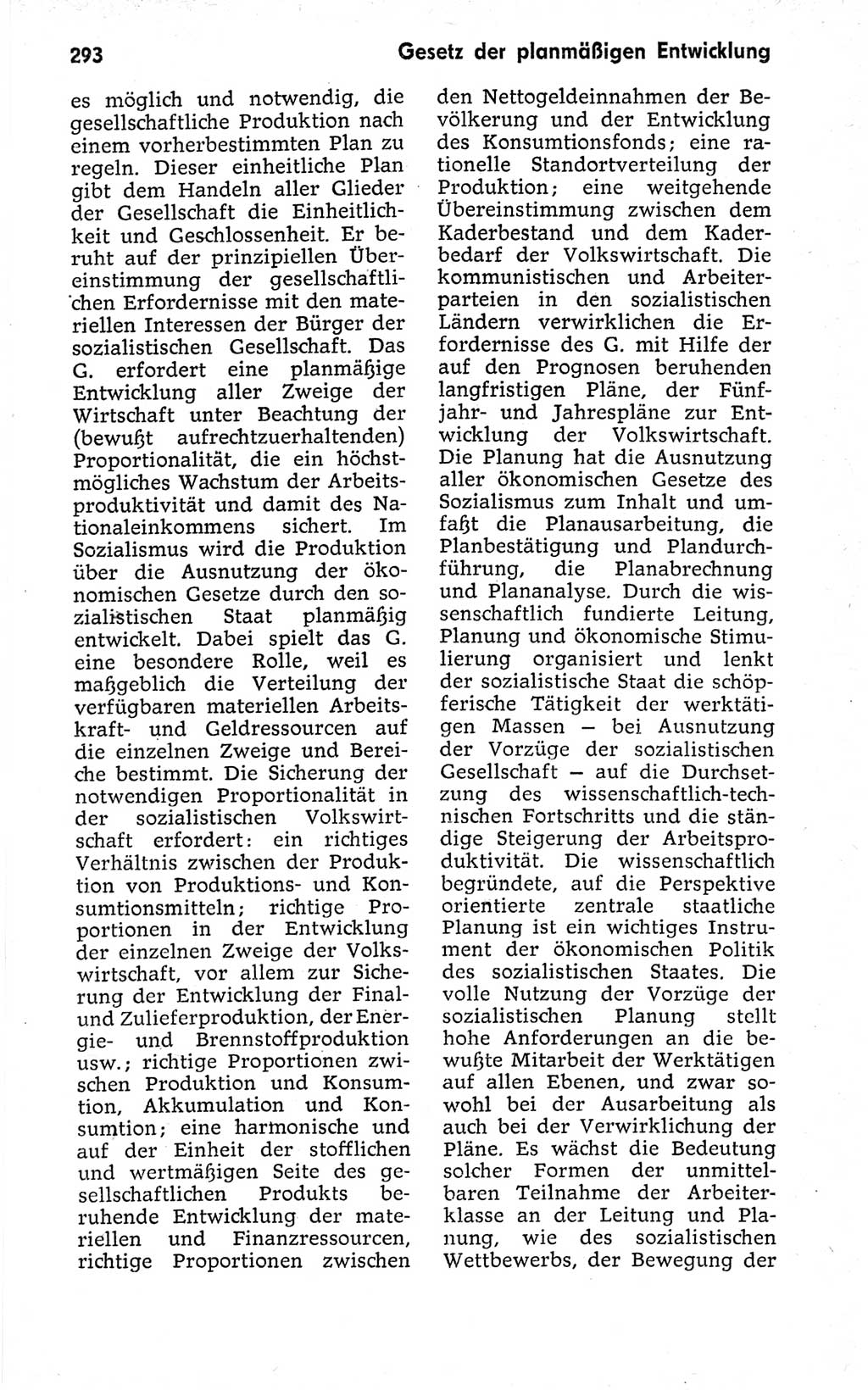 Kleines politisches Wörterbuch [Deutsche Demokratische Republik (DDR)] 1973, Seite 293 (Kl. pol. Wb. DDR 1973, S. 293)