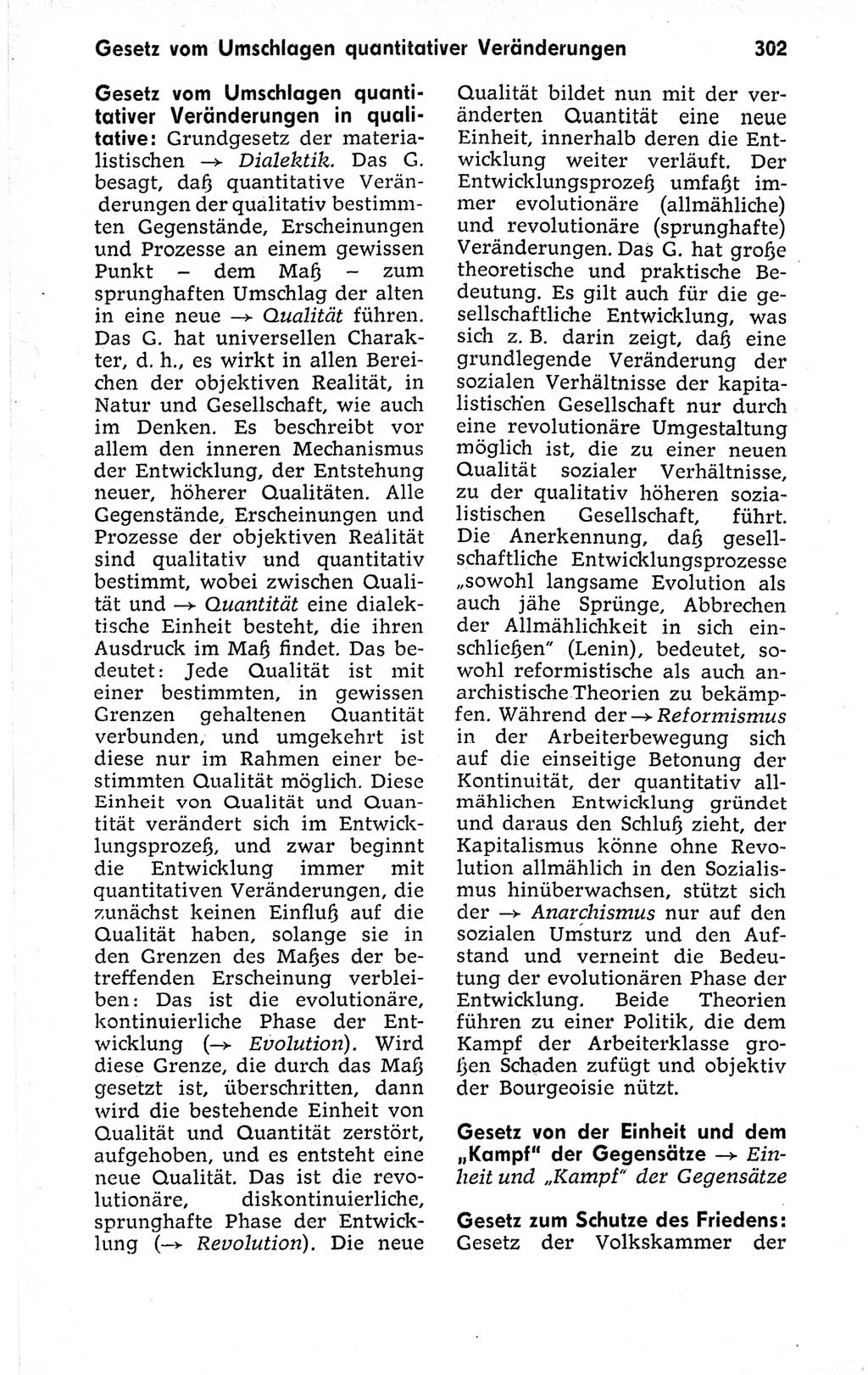 Kleines politisches Wörterbuch [Deutsche Demokratische Republik (DDR)] 1973, Seite 302 (Kl. pol. Wb. DDR 1973, S. 302)