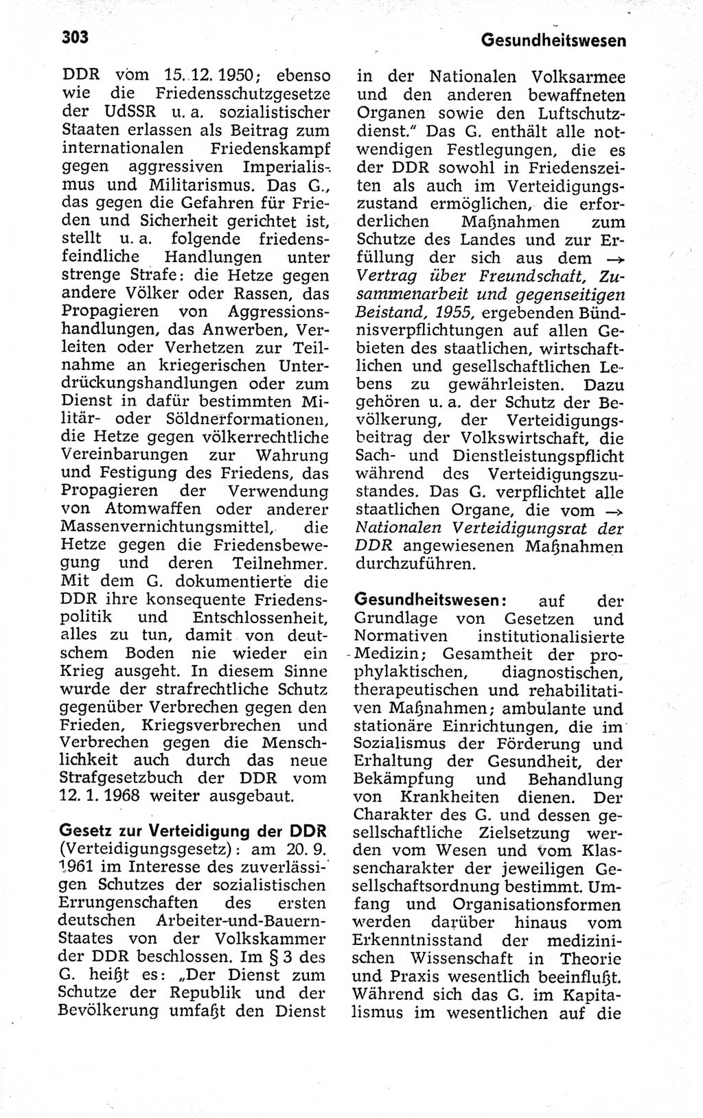 Kleines politisches Wörterbuch [Deutsche Demokratische Republik (DDR)] 1973, Seite 303 (Kl. pol. Wb. DDR 1973, S. 303)