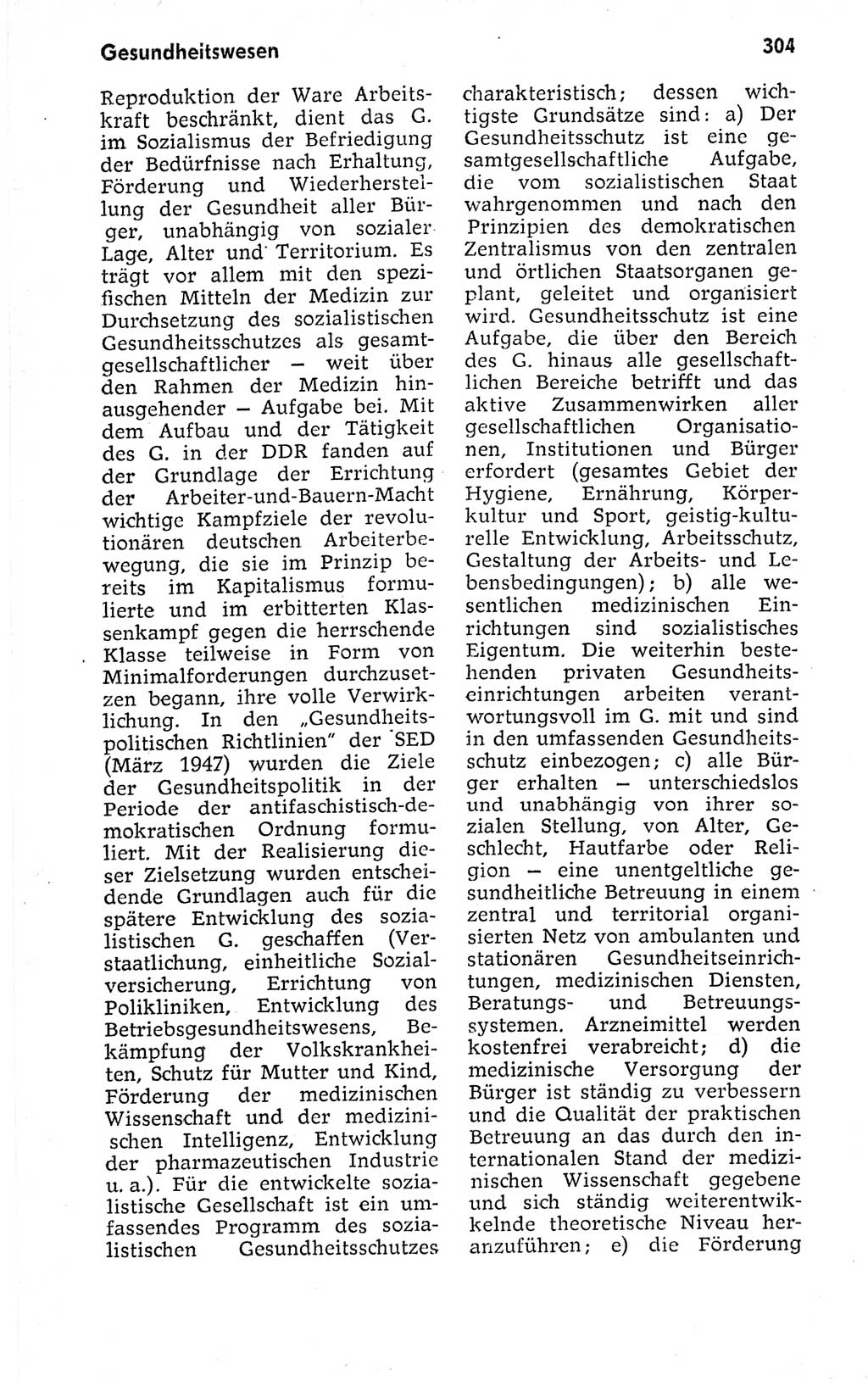 Kleines politisches Wörterbuch [Deutsche Demokratische Republik (DDR)] 1973, Seite 304 (Kl. pol. Wb. DDR 1973, S. 304)