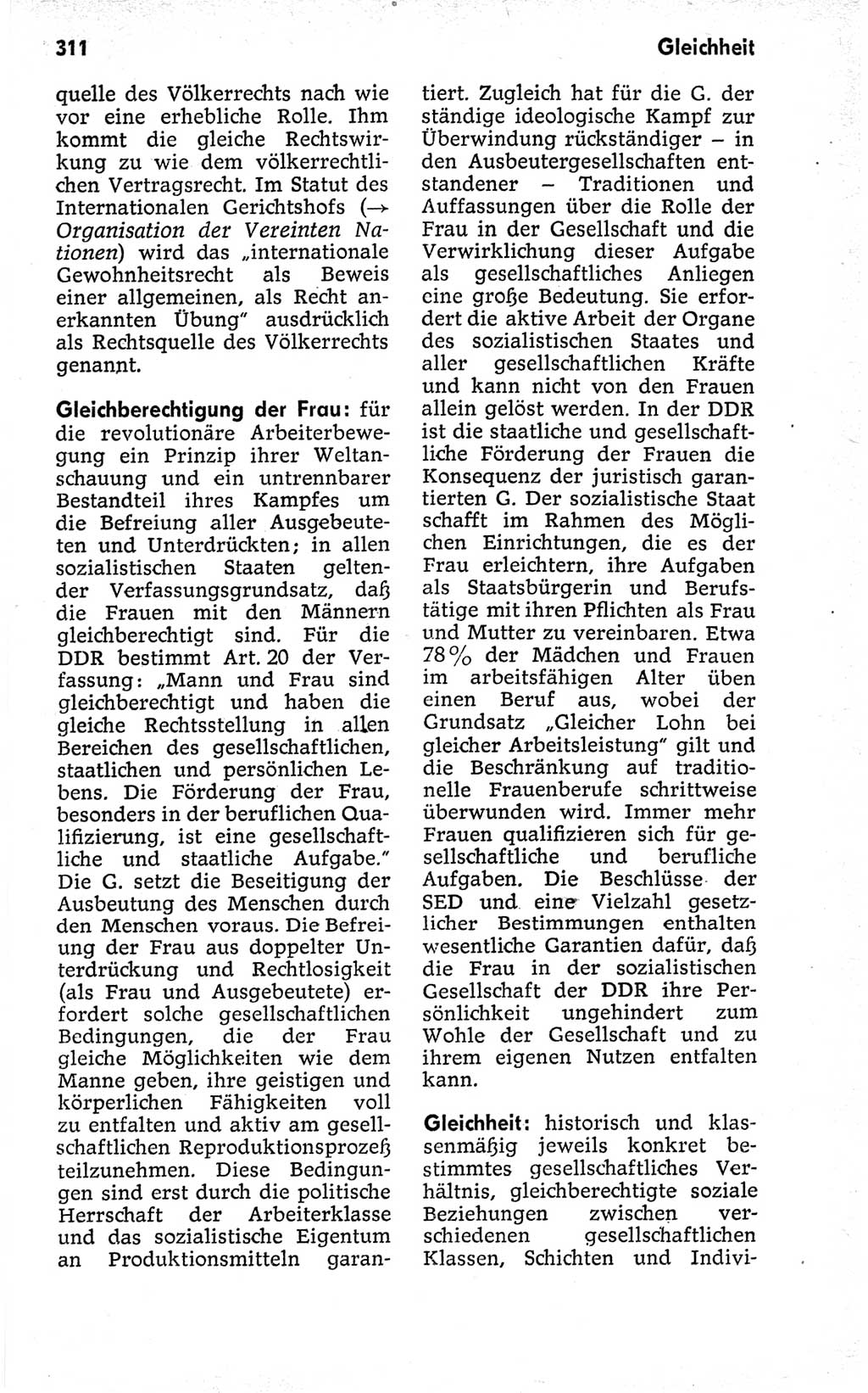 Kleines politisches Wörterbuch [Deutsche Demokratische Republik (DDR)] 1973, Seite 311 (Kl. pol. Wb. DDR 1973, S. 311)