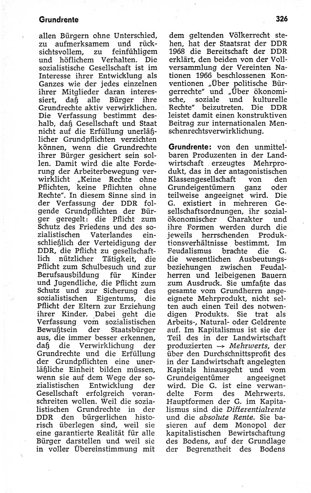Kleines politisches Wörterbuch [Deutsche Demokratische Republik (DDR)] 1973, Seite 326 (Kl. pol. Wb. DDR 1973, S. 326)
