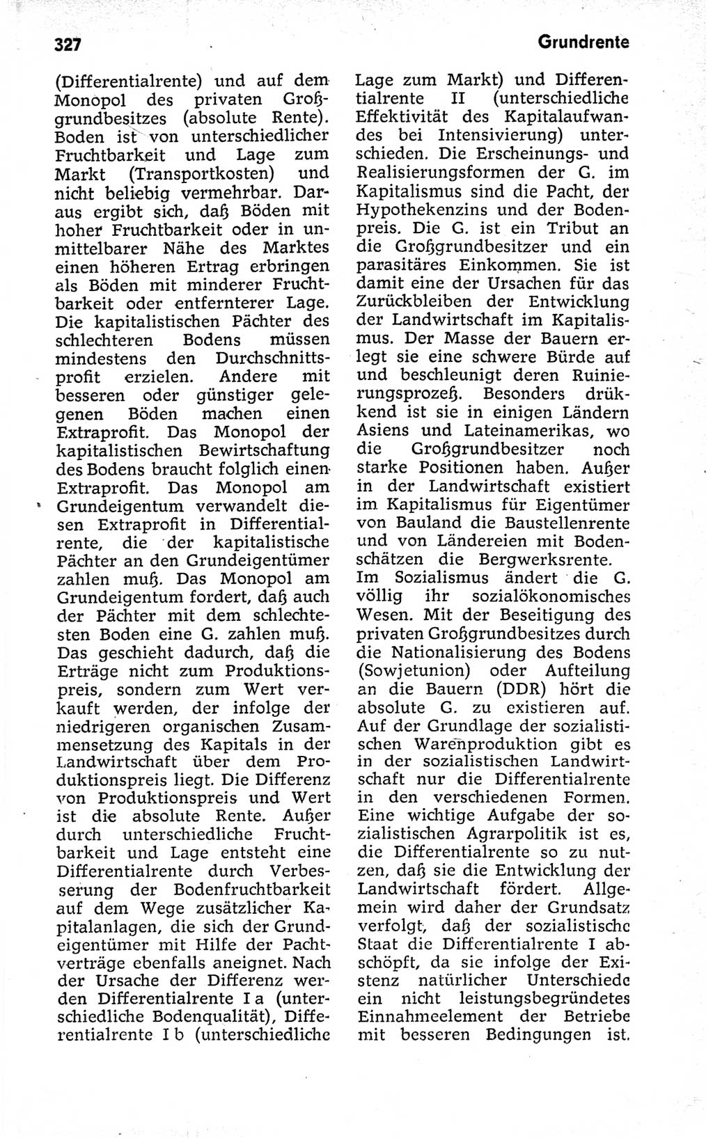 Kleines politisches Wörterbuch [Deutsche Demokratische Republik (DDR)] 1973, Seite 327 (Kl. pol. Wb. DDR 1973, S. 327)