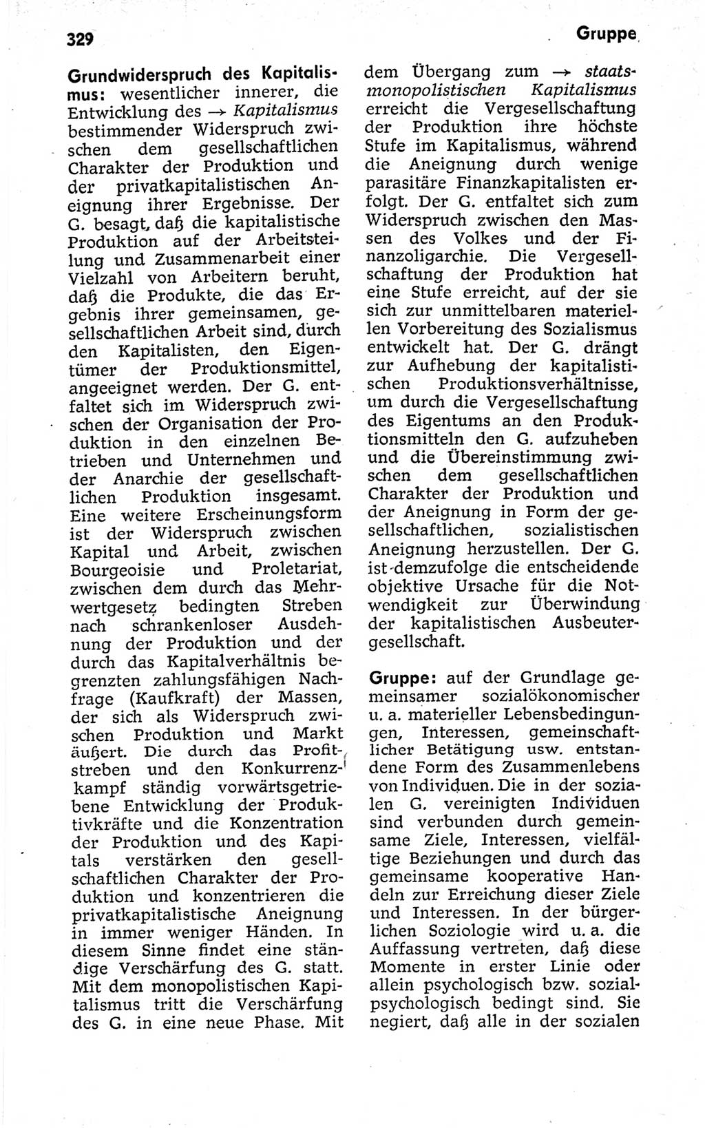 Kleines politisches Wörterbuch [Deutsche Demokratische Republik (DDR)] 1973, Seite 329 (Kl. pol. Wb. DDR 1973, S. 329)