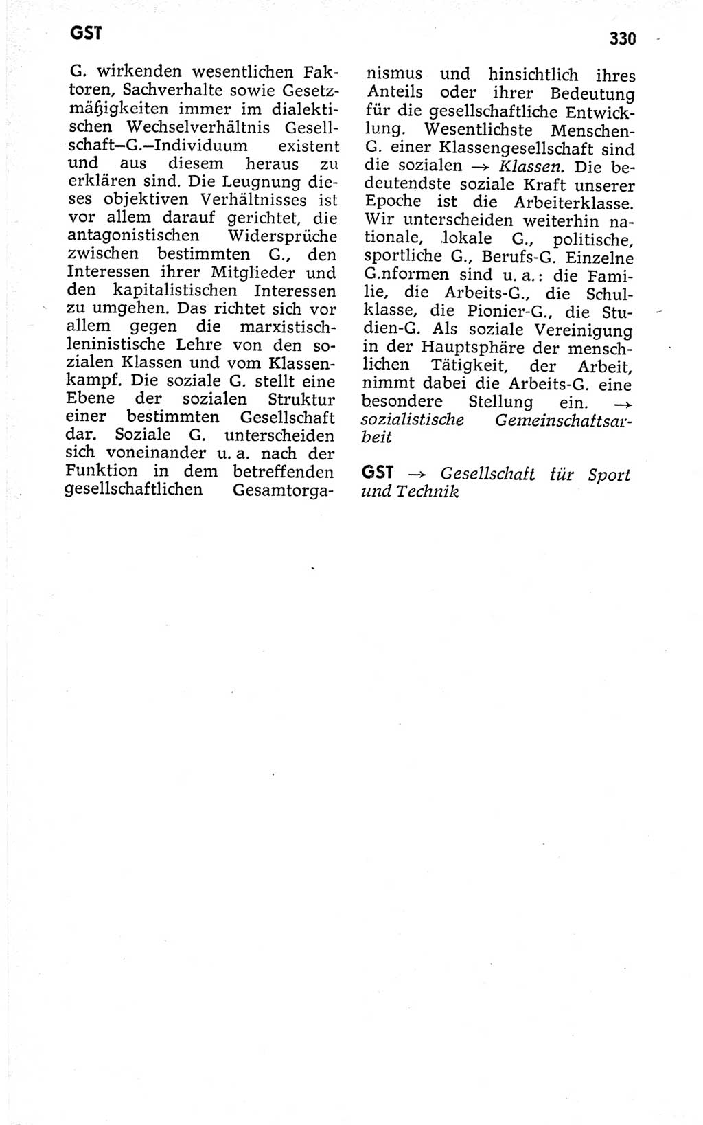 Kleines politisches Wörterbuch [Deutsche Demokratische Republik (DDR)] 1973, Seite 330 (Kl. pol. Wb. DDR 1973, S. 330)