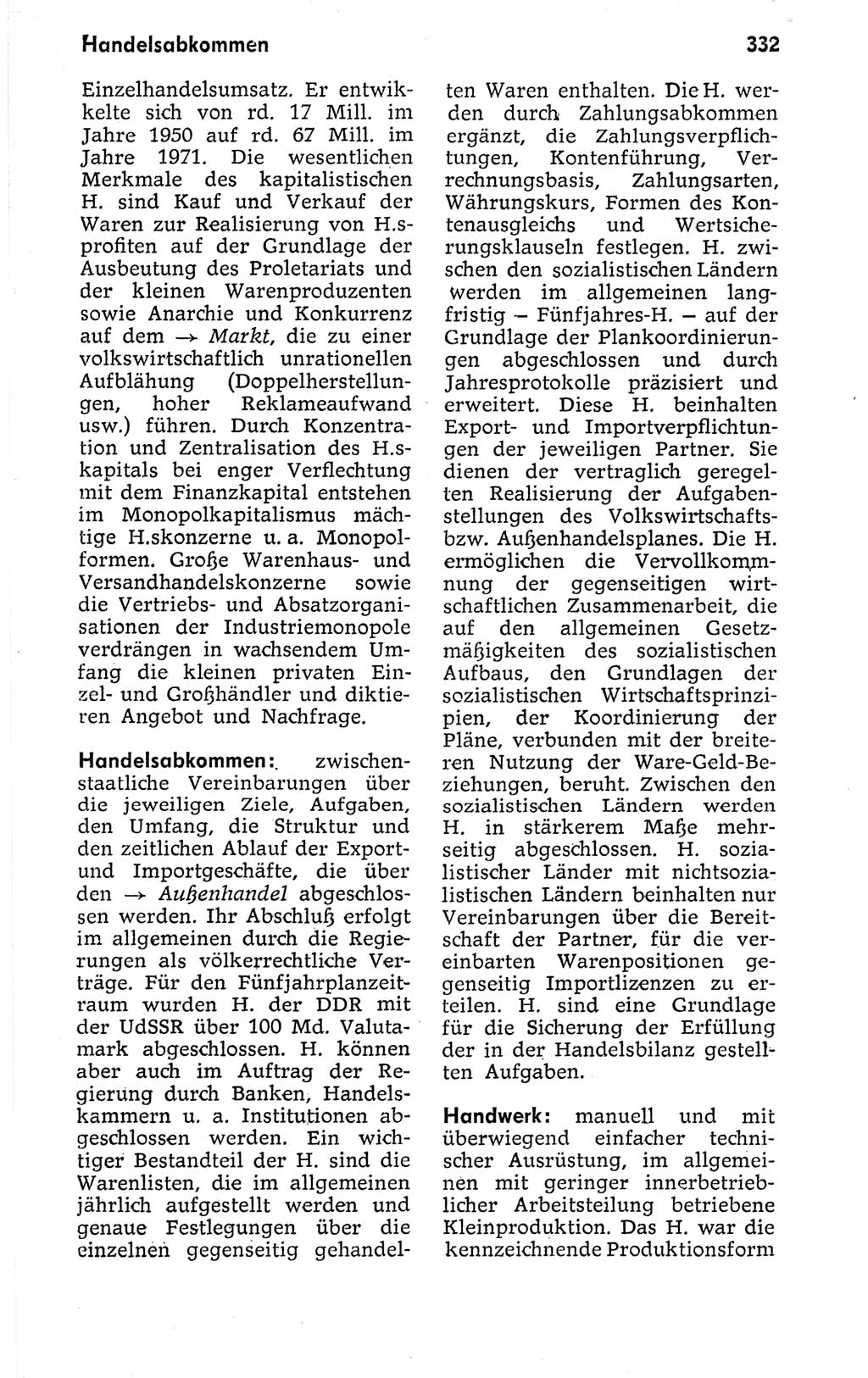 Kleines politisches Wörterbuch [Deutsche Demokratische Republik (DDR)] 1973, Seite 332 (Kl. pol. Wb. DDR 1973, S. 332)