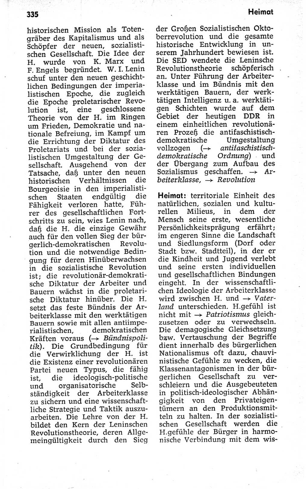 Kleines politisches Wörterbuch [Deutsche Demokratische Republik (DDR)] 1973, Seite 335 (Kl. pol. Wb. DDR 1973, S. 335)