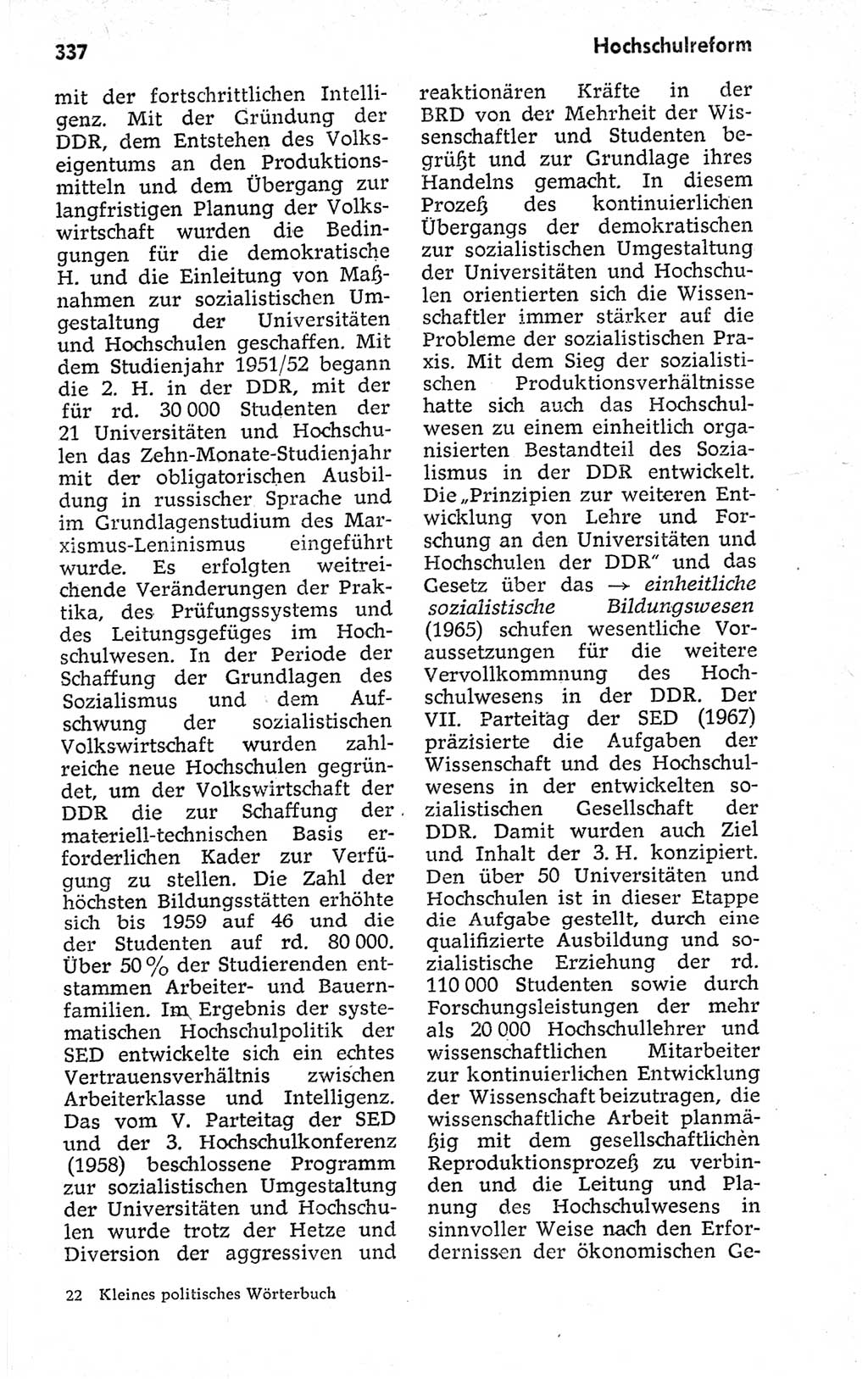 Kleines politisches Wörterbuch [Deutsche Demokratische Republik (DDR)] 1973, Seite 337 (Kl. pol. Wb. DDR 1973, S. 337)